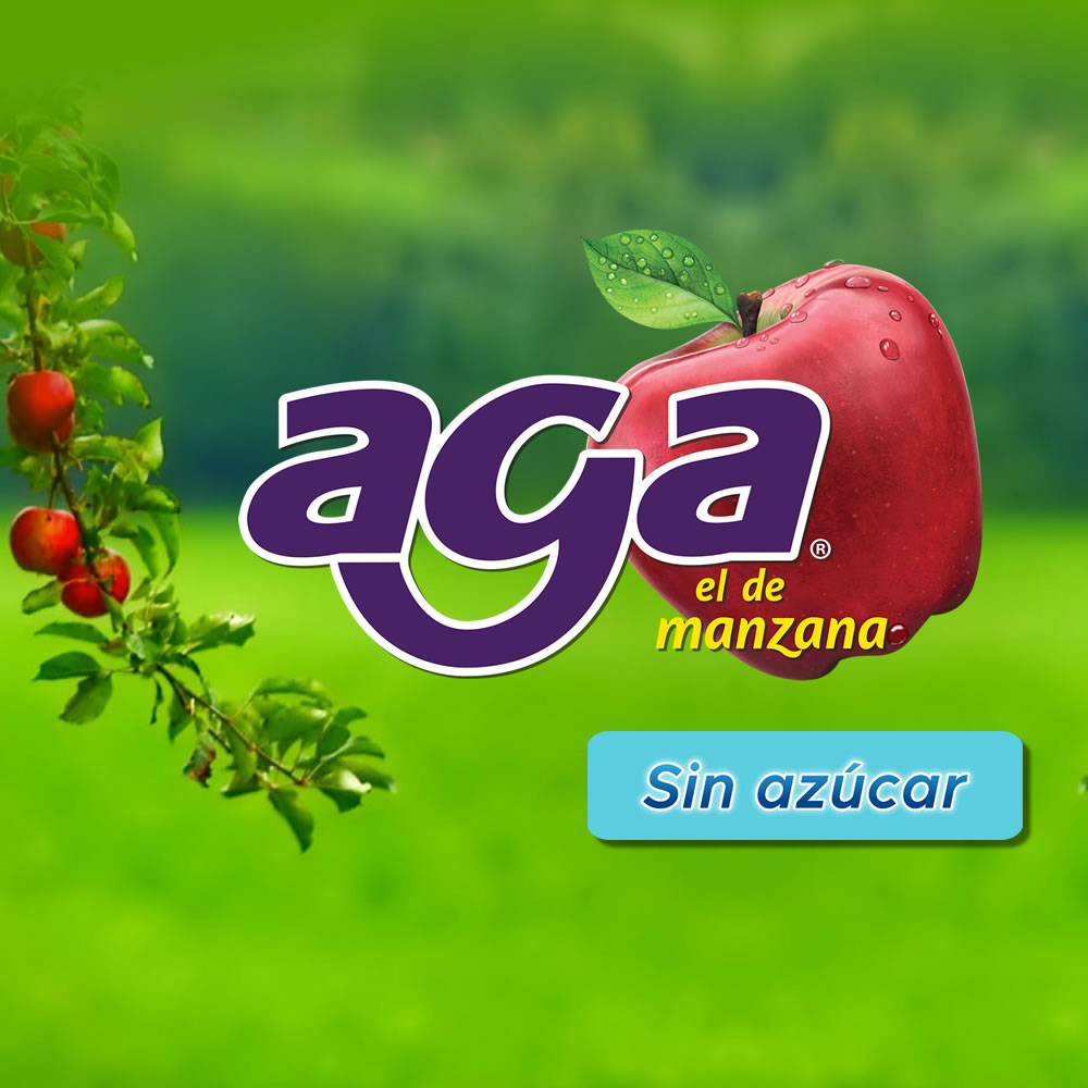 Flyer-aga-sin-azucar Aga el de manzana sin azúcar